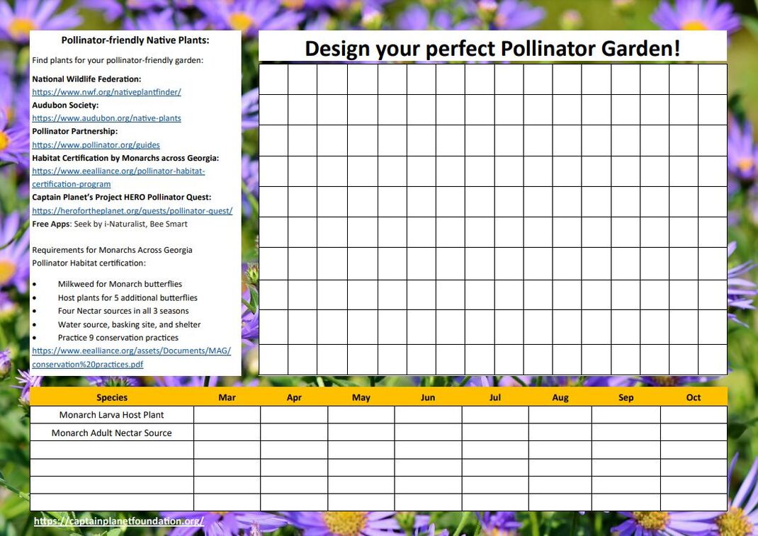 Monthly Garden Journal Printable PDF Perfect for Pollinator